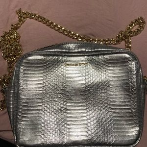 Victoria Secret Shiny Silver Bag